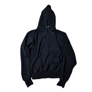 Vintage CHAMPION Reverse Weave Hoodie Pullover Sweatshirt Sweater Small Black